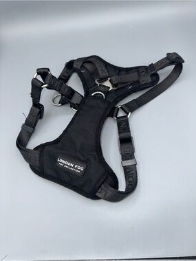 NEW London Fog Black No-Pull Padded Dog Harness